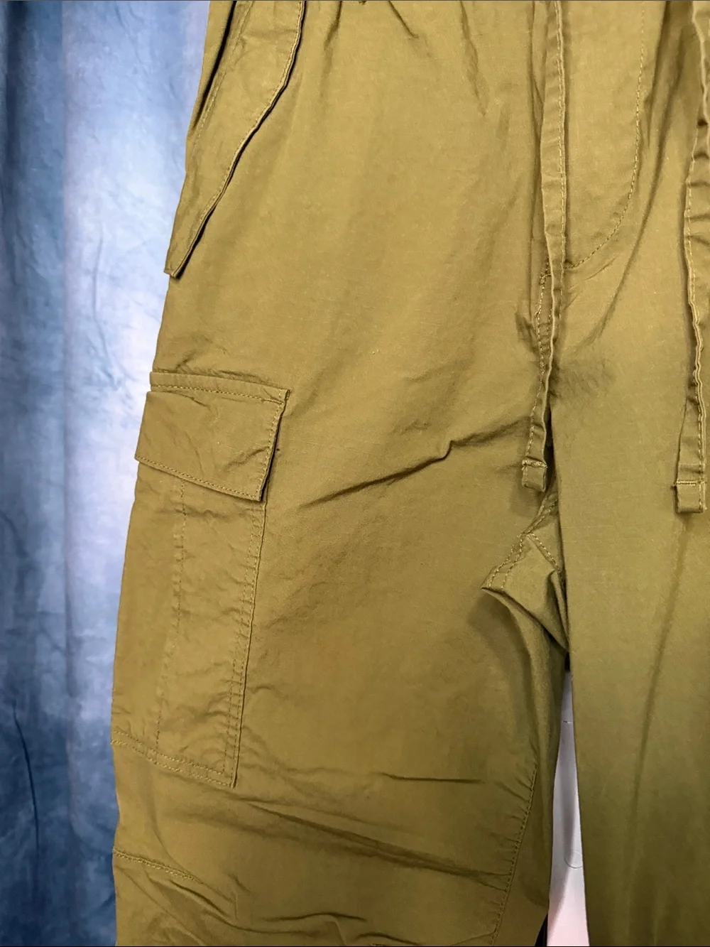 H&M Olive Green Men's Cargo Pants Size M Regular Fit
